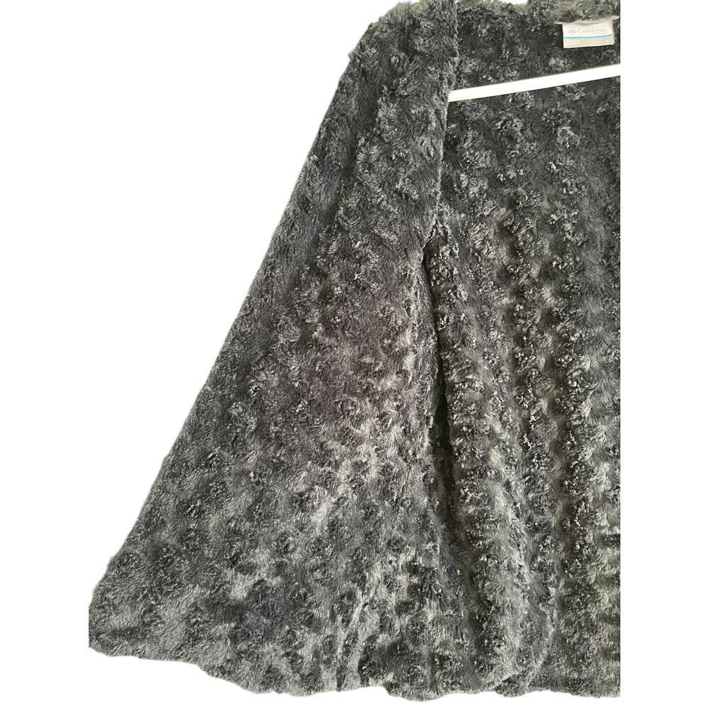 Columbia Copper Crest Hooded Jacket Cozy Quilted Sherpa Lined Black Womens Sz L - Picture 9 of 12